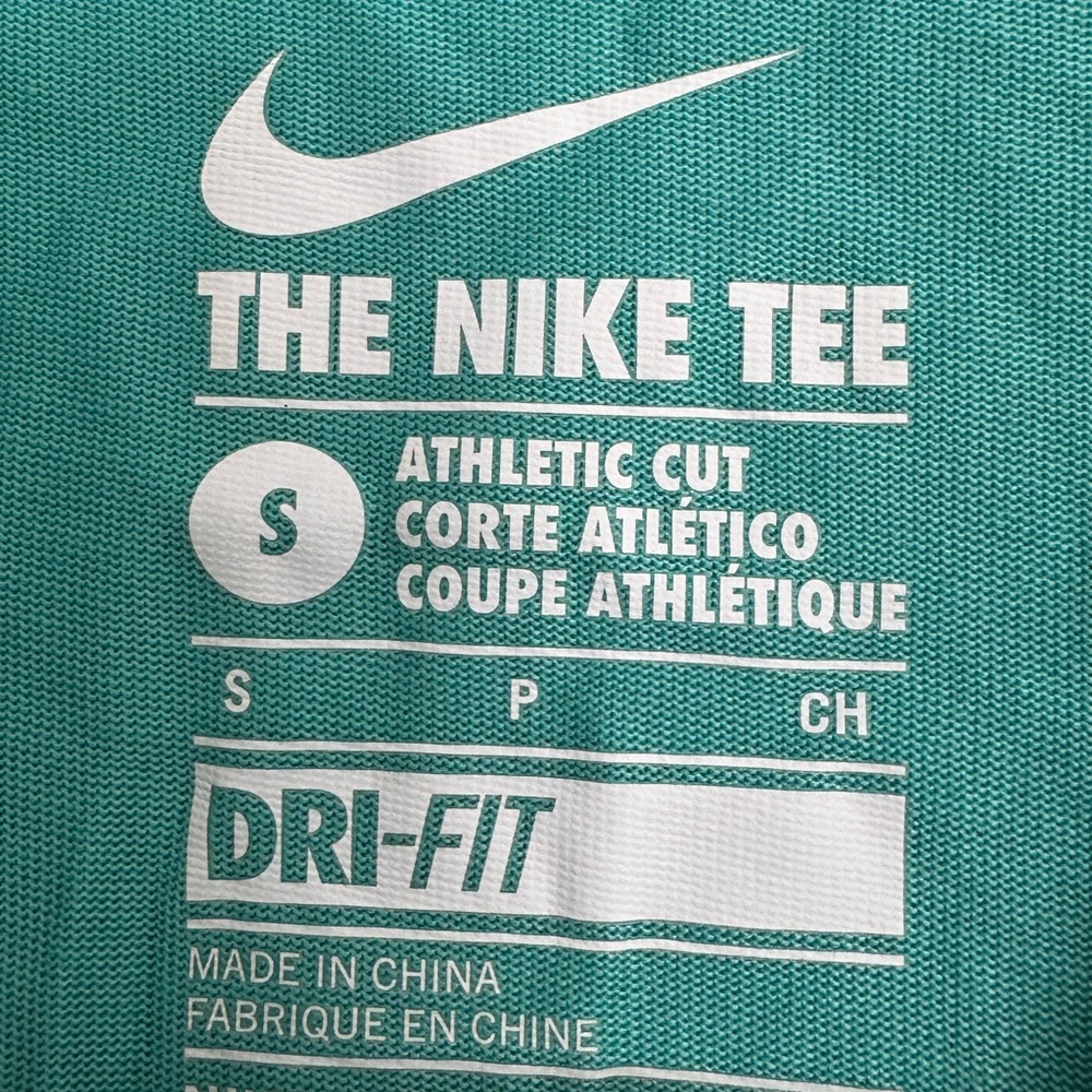 The NIKE Tee Athletic Cut Dri-Fit Elite Basketball Shirt - Men’s Size Small Teal - Picture 6 of 11